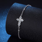 Cross Moissanite Bracelet view 2