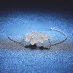 Trefoil Moissanite Bracelet view 2