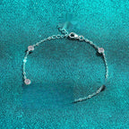 Pebble Moissanite Bracelet view 2
