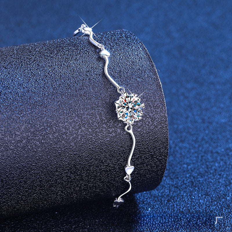 Snowflake CZ Bracelet view 2