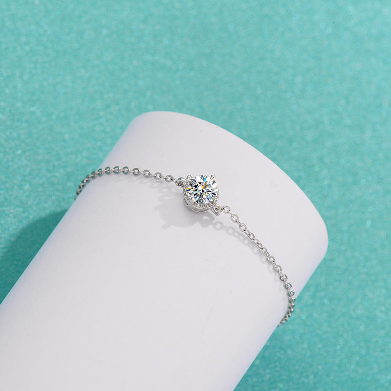 Solitaire CZ Bracelet view 4