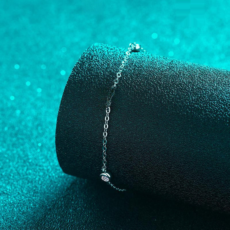Pebble Moissanite Bracelet view 3