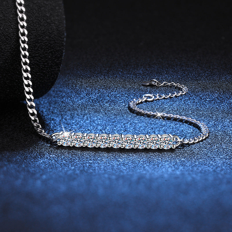 Wave Moissanite Bracelet view 3