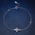 Cross Moissanite Bracelet view 4