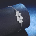 Trefoil Moissanite Bracelet view 4