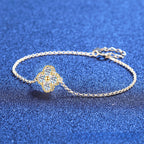 Lucky Clover Moissanite Bracelet view 4