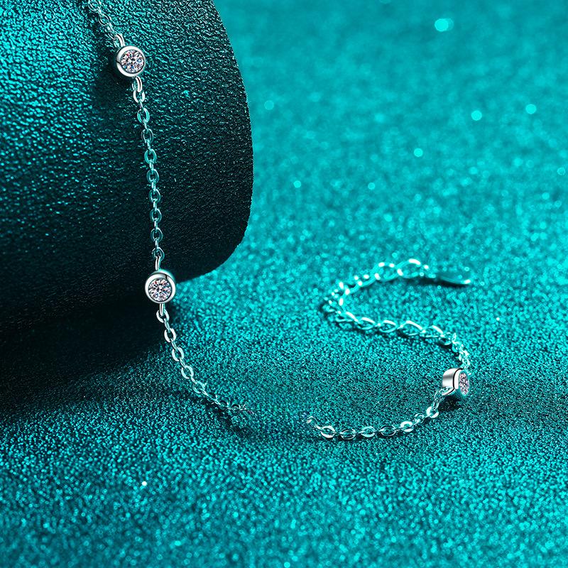 Pebble Moissanite Bracelet view 4