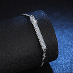 Wave Moissanite Bracelet view 4