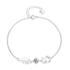 Cat Charm CZ Bracelet