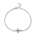 Cross Moissanite Bracelet