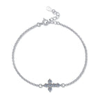 Cross Moissanite Bracelet