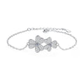 Trefoil Moissanite Bracelet