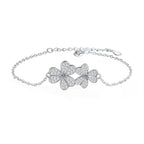 Trefoil Moissanite Bracelet