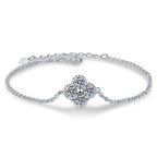Lucky Clover Moissanite Bracelet