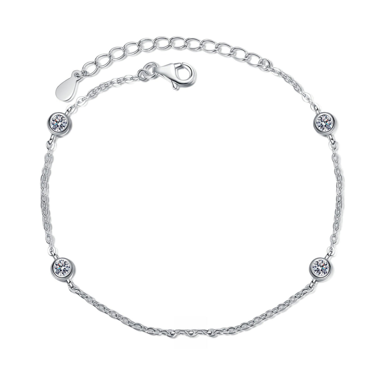 Pebble Moissanite Bracelet