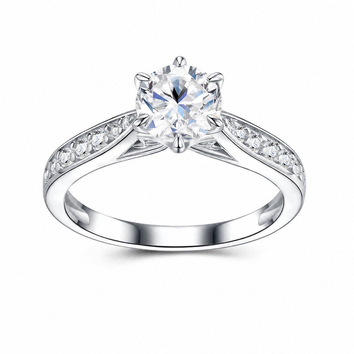 Coronet Moissanite Ring view 3
