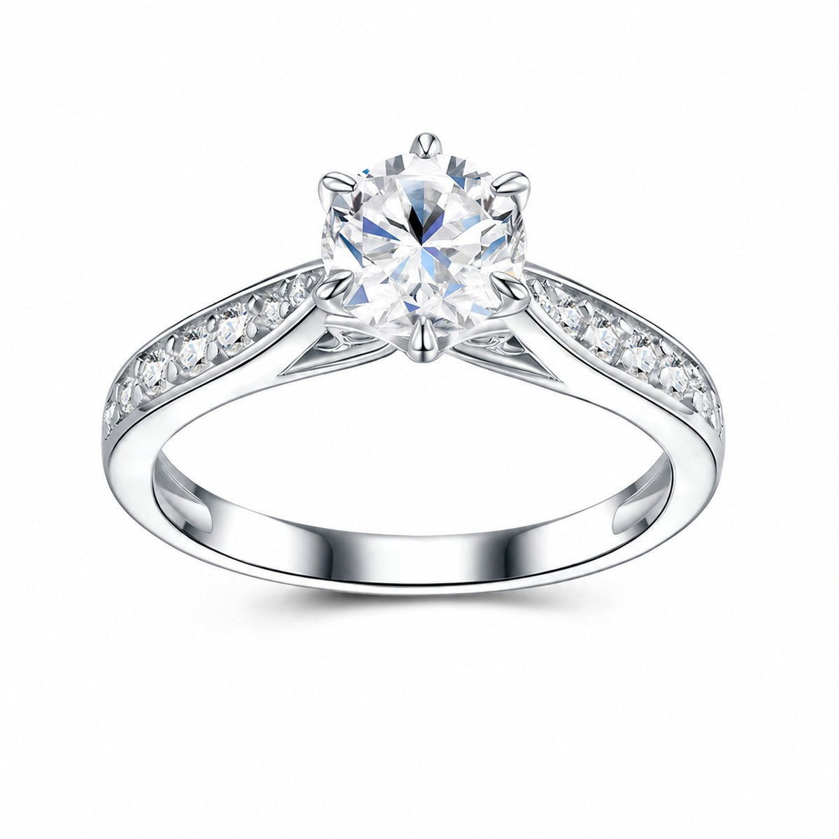 Coronet Moissanite Ring view 5