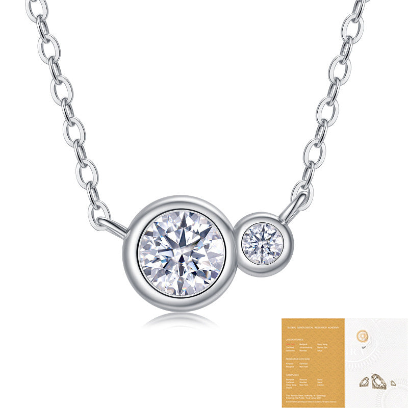 Cadence Moissanite Pendant Necklace view 4
