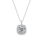 Portrait Moissanite Pendant Necklace