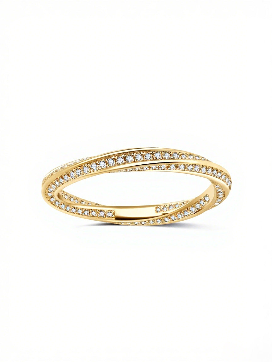 Mobius Moissanite Ring view 2