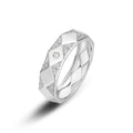Harlequin Moissanite Ring