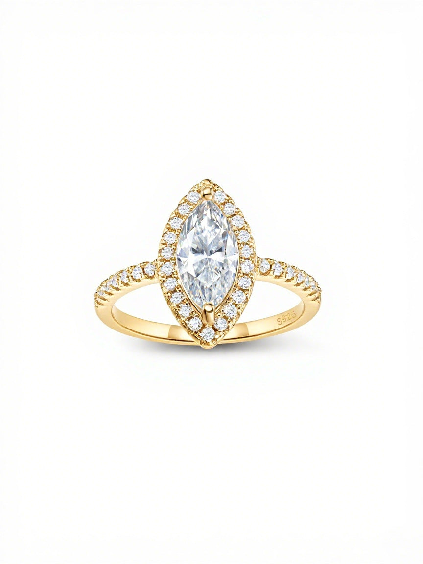 Iris Moissanite Ring view 2