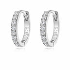 Glow Moissanite Hoop Earrings
