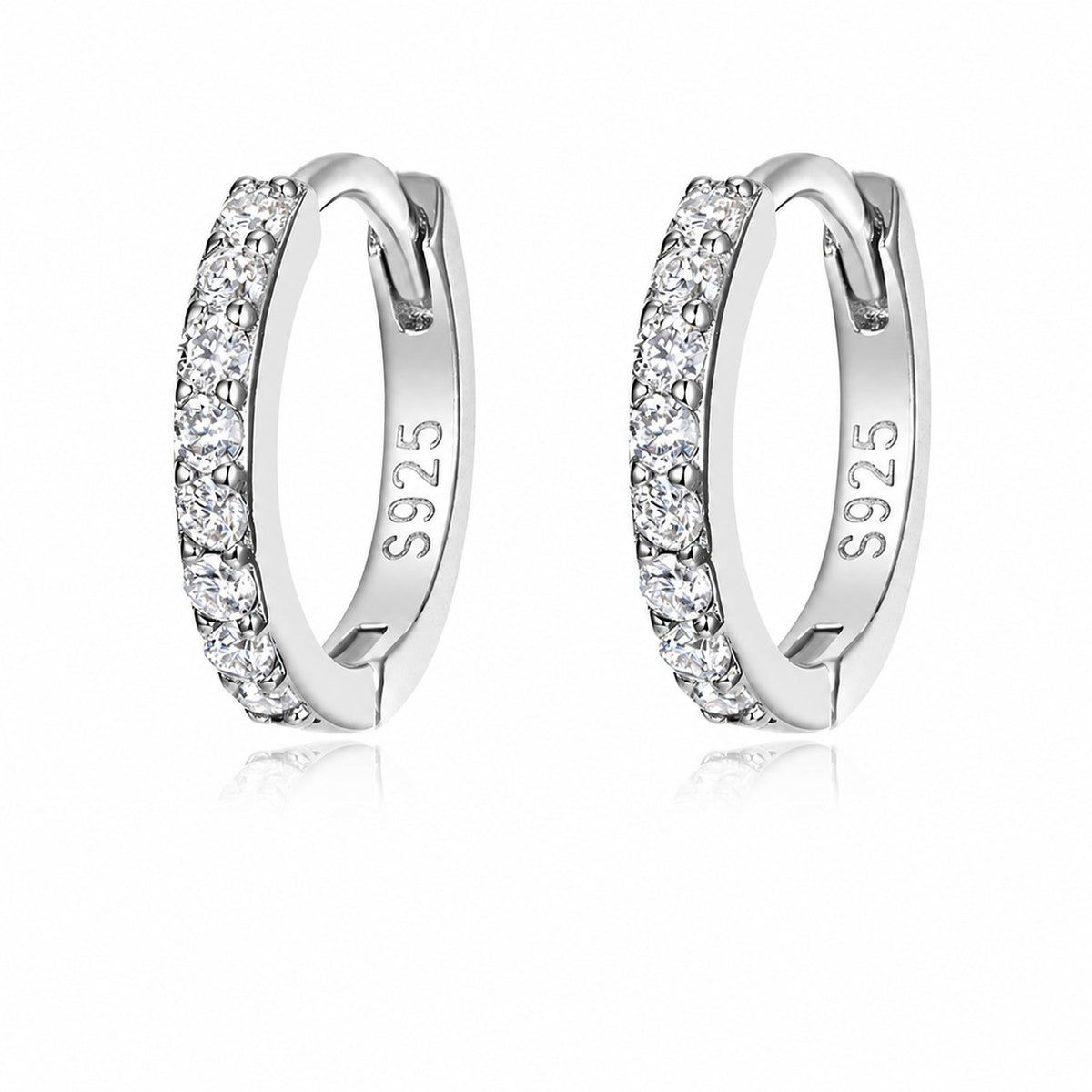 Glow Moissanite Hoop Earrings