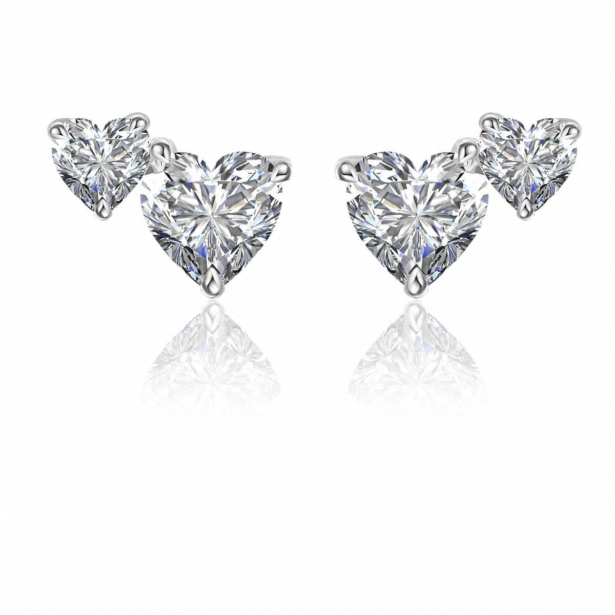 Raindrop Moissanite Earrings view 2