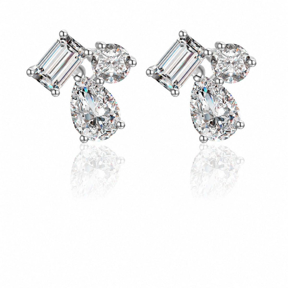 Raindrop Moissanite Earrings view 4