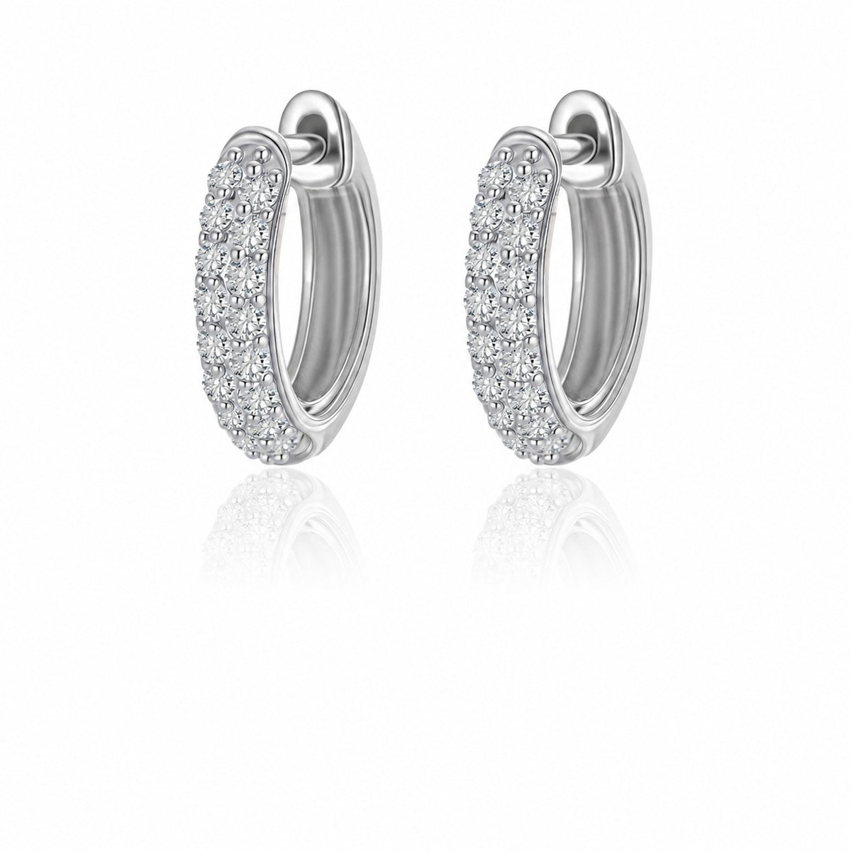 Luxe Moissanite Hoop Earrings