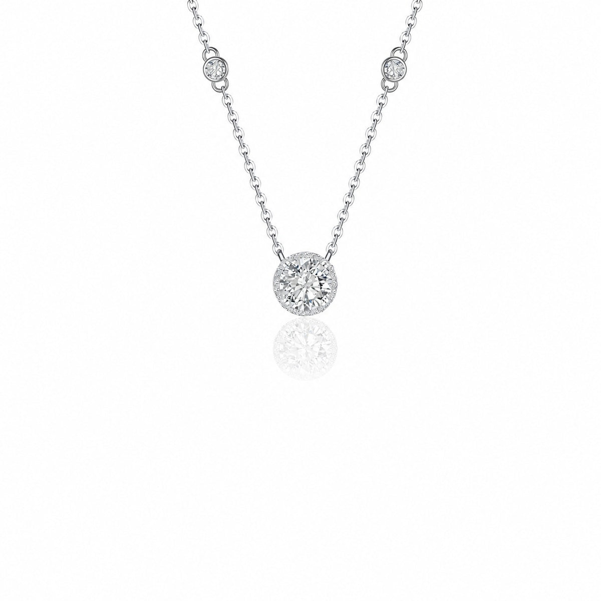 North Star Moissanite Necklace