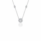 North Star Moissanite Necklace view 2