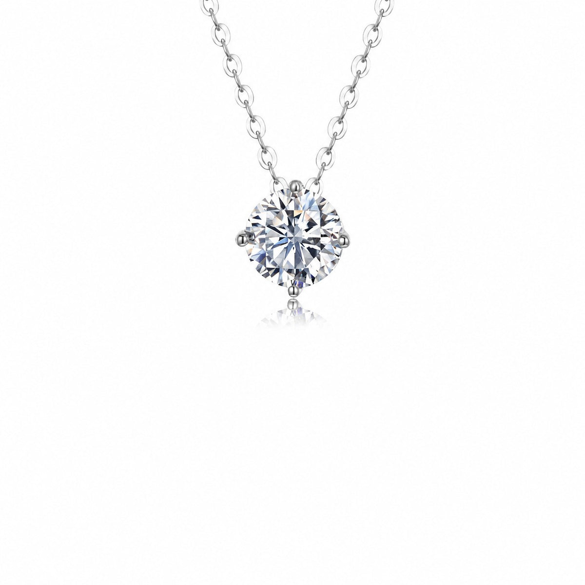 Solitaire Moissanite Necklace