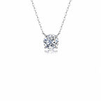 Solitaire Moissanite Necklace view 3