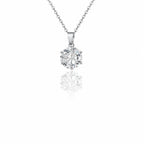 Solitaire Moissanite Necklace view 4