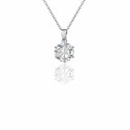 Solitaire Moissanite Necklace view 6