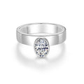 Cameo Moissanite Ring