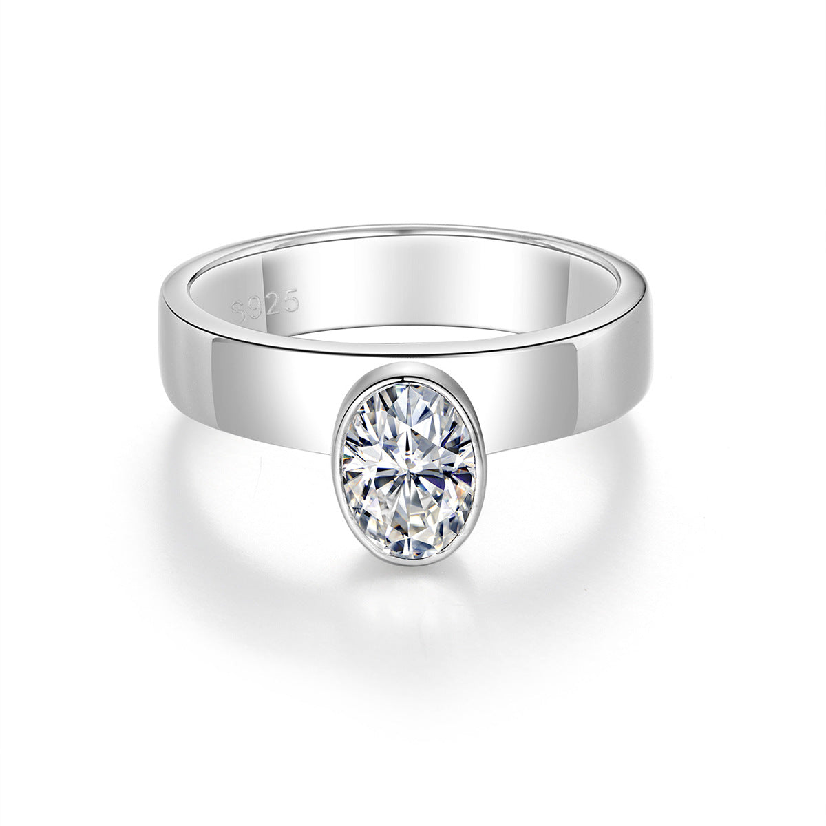 Cameo Moissanite Ring