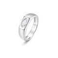 Signet Moissanite Ring