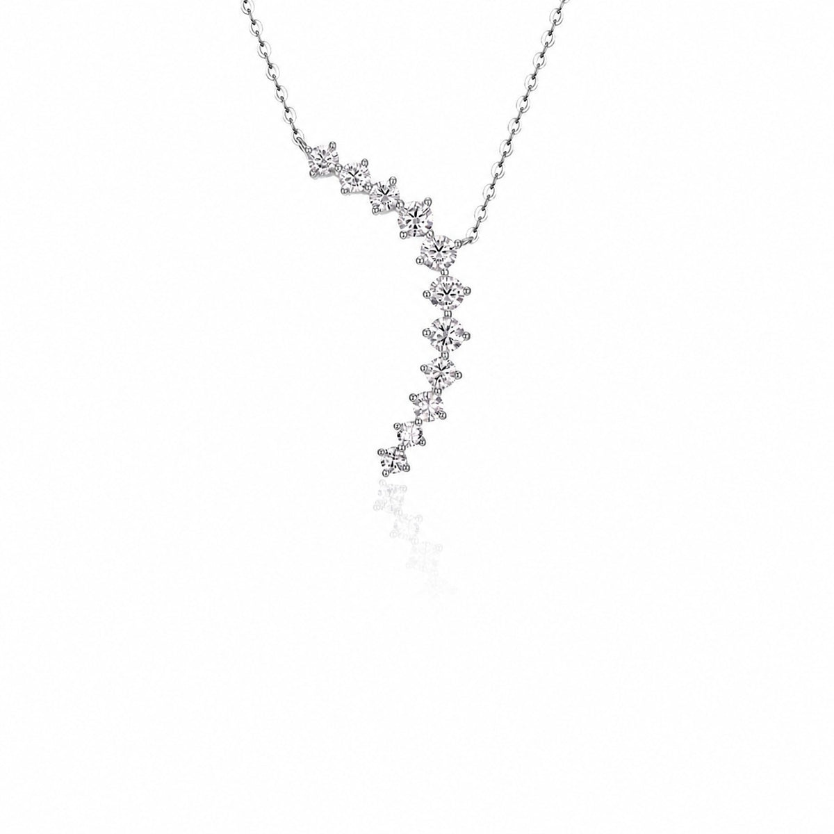 Cascade Moissanite Necklace