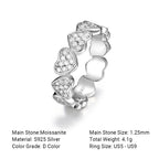 Heart Moissanite Eternity Ring view 3