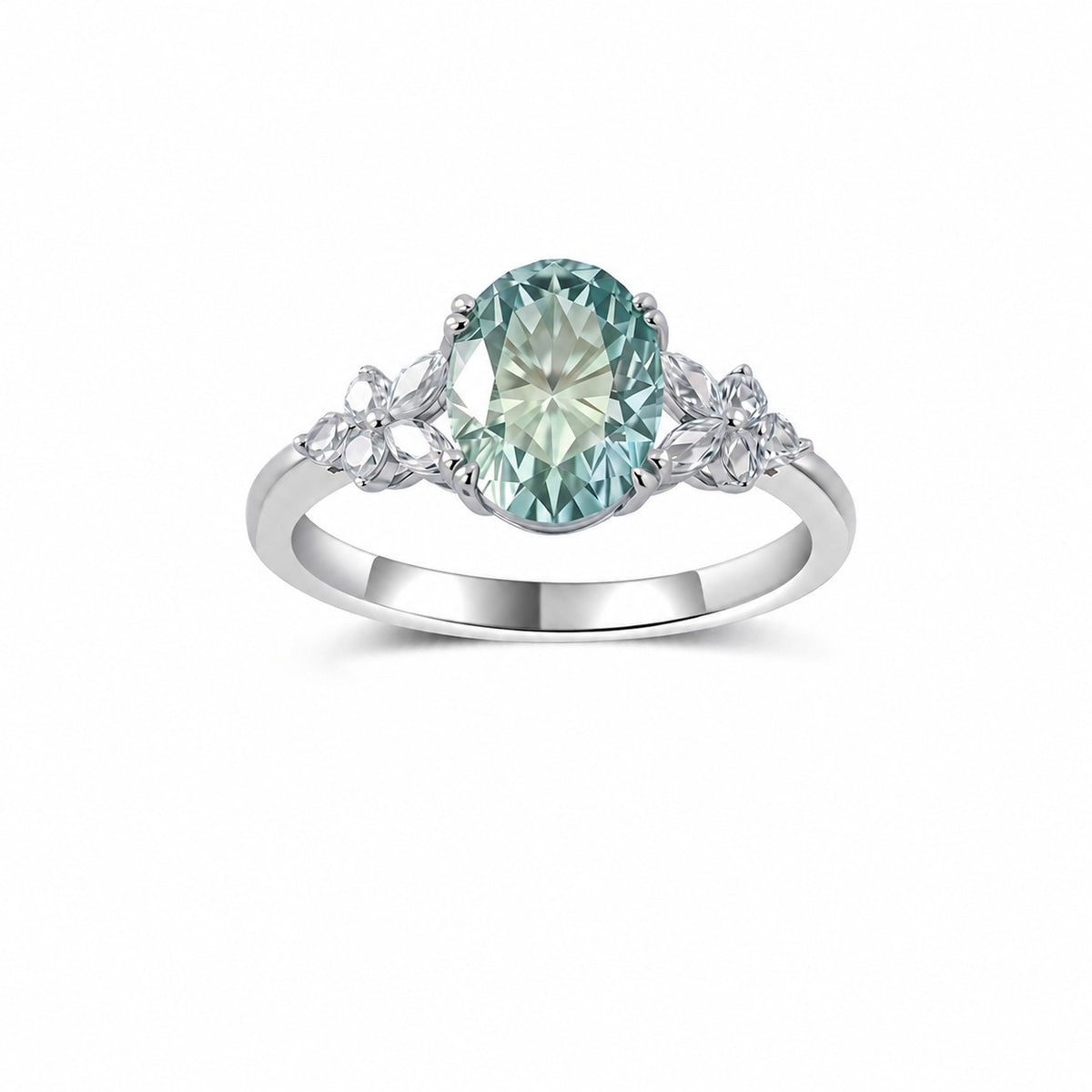 Ivy Green Moissanite Ring view 2
