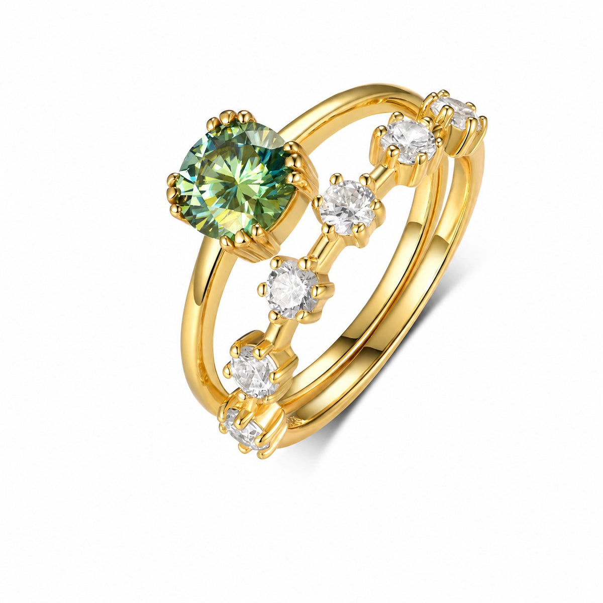 Tide Moissanite Ring view 10