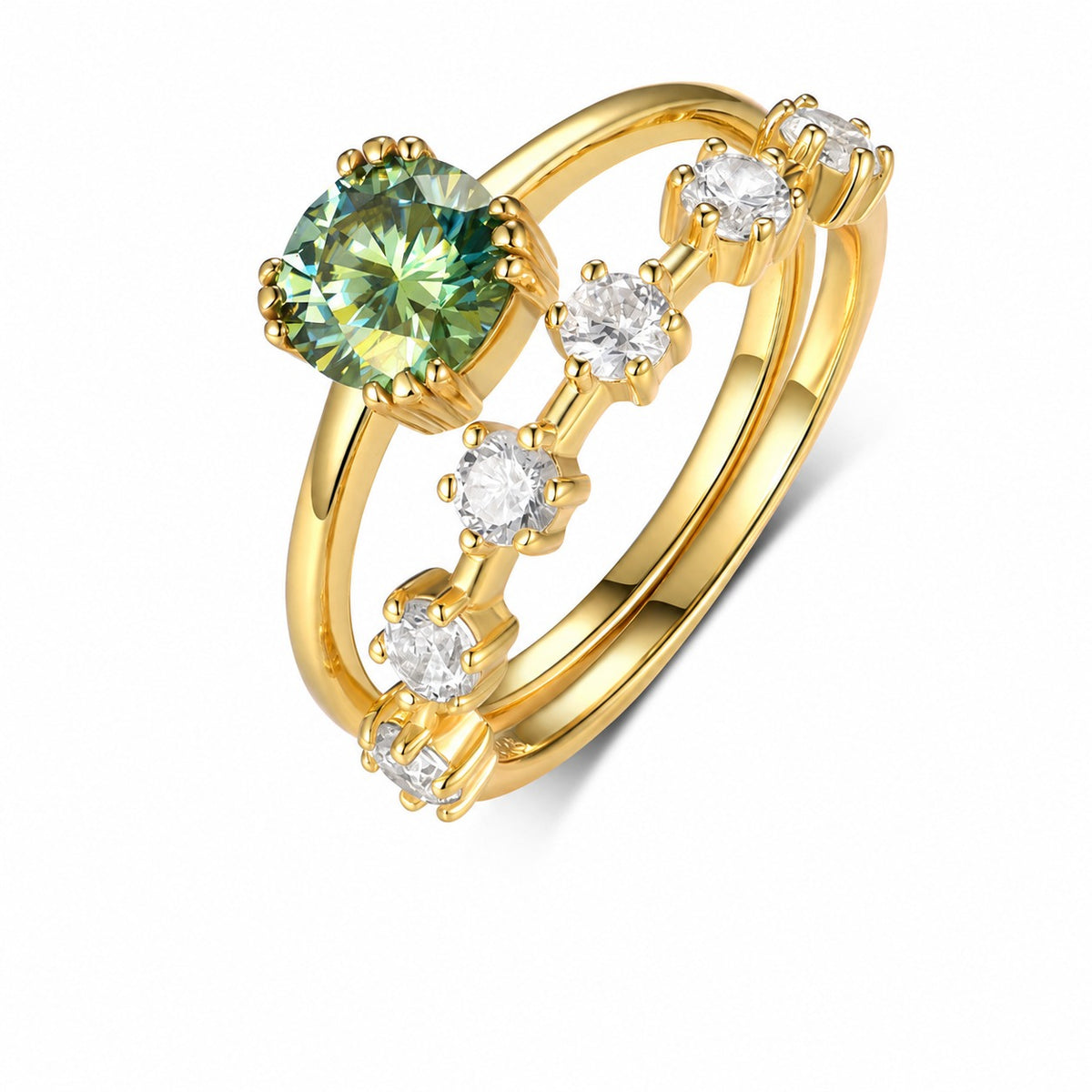 Tide Moissanite Ring view 6