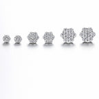 Daisy Moissanite Stud Earrings