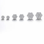 Daisy Moissanite Stud Earrings view 2