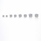Solitaire Moissanite Stud Earrings view 2