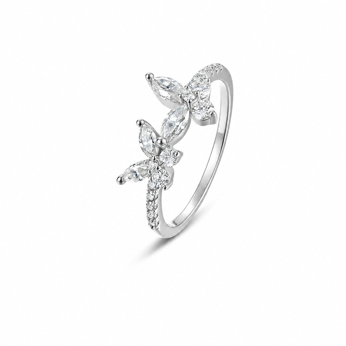 Butterfly Moissanite Ring