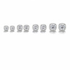 Cushion Moissanite Stud Earrings view 2